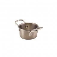 Neville GenWare Mini Stainless Steel Casserole Dish 8.6 x 4.7cm