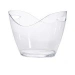 Neville Genware Clear Plastic Champagne Bucket, Large 7 Litres Capacity