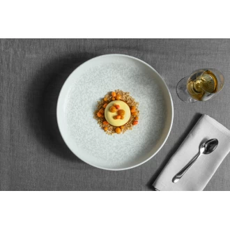 Neville Genware Lunar White Hygge Flat Plate, 16cm/6.25" (Dia)