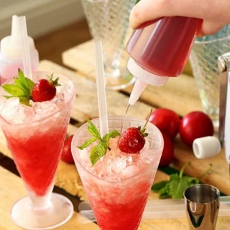 Neville Genware Squeeze Bottle Clear , 350 ml