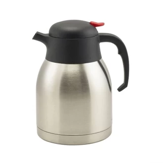 Neville Genware Stainless Steel Vacuum Push Button Jug, 1.5L