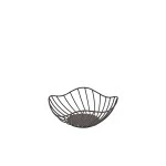 Neville GenWare Lotus Leaf Black Wire Basket