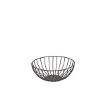 Neville GenWare Round Black Wire Basket, 20 x 8cm (Dia x H)