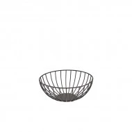 Neville GenWare Round Black Wire Basket, 20 x 8cm (Dia x H)