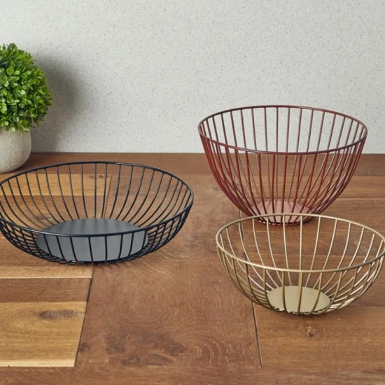 Shop quality Neville GenWare Round Black Wire Basket , 27 x 7cm (Dia x H) in Kenya from vituzote.com Shop in-store or online and get countrywide delivery!