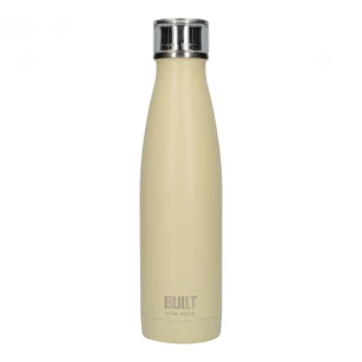 Built Double Walled Stainless Steel Water Bottle, Vanilla, 500ml 