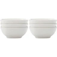 Maxwell & Williams Tapas Dishes, Square Porcelain Tapas Bowls, 10cm (4"), Set of 6, White