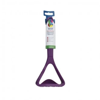 Colourworks Potato Masher with Built-In Scoop, Purple