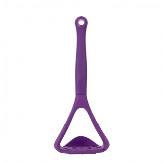 Colourworks Potato Masher with Built-In Scoop, Purple