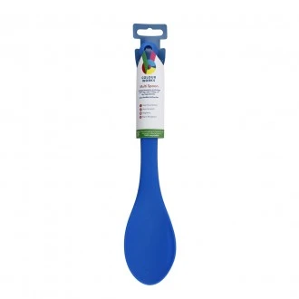 Colourworks Silicone Cooking Spoon with Measurement Markings, Blue