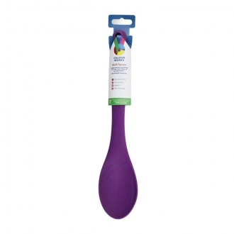 Colourworks Silicone Cooking Spoon with Measurement Markings, Purple
