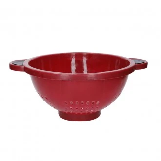 Farberware Large Plastic Colander,  Red