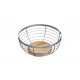 Shop quality Industrial Kitchen Vintage-Style Metal / Wooden Fruit Bowl, 28 x 12 cm (11" x 5") - Grey in Kenya from vituzote.com Shop in-store or online and get countrywide delivery!