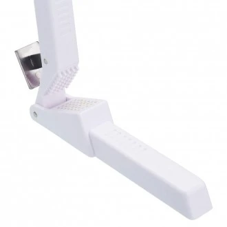 KitchenCraft Garlic Press, Plastic, White, 16 x 4 cm