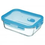 KitchenCraft Pure Seal Airtight Leak Proof Glass Food Storage Container/Oven Dish, 1.5 Litre