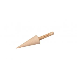 Home Made Beech Wood Waffle Cone Roller, 18cm
