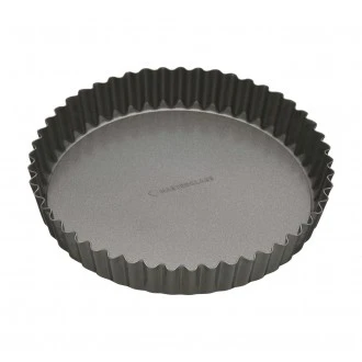 MasterClass Non-Stick Loose Base Fluted Quiche Tin, 25cm