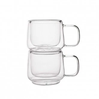 La Cafetière Siena Double-Walled Espresso Glasses, Set of 2, 100ml