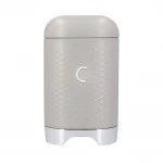 Lovello Textured Coffee Storage Canister with Lid, Latte Cream