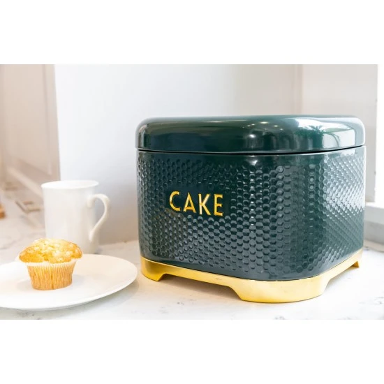 Shop quality Lovello Cake Storage Tin with Lid, Hunter Green & Gold in Kenya from vituzote.com Shop in-store or online and get countrywide delivery!