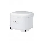 Lovello Textured Steel Cake Tin - Ice White