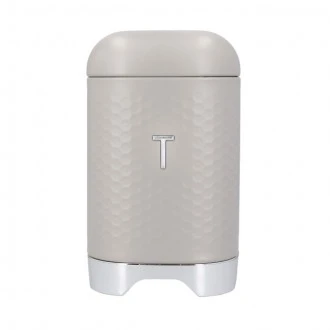 Lovello Tea Storage Caddy with Lid, Latte Cream