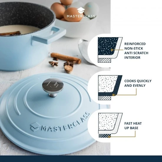 Shop quality MasterClass Cast Aluminium Casserole Dish, 2.5L, Sky Blue in Kenya from vituzote.com Shop in-store or online and get countrywide delivery!