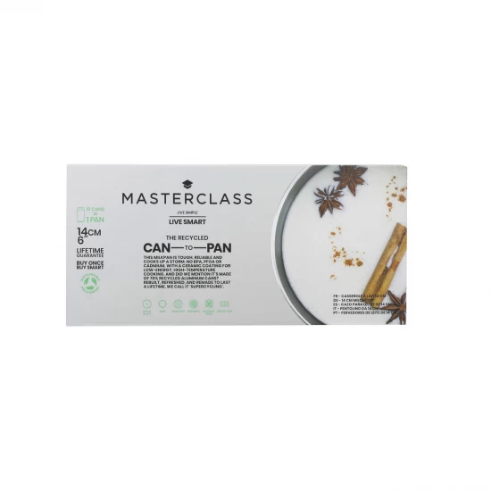 MasterClass Can-to-Pan Recycled Non-Stick Milk Pan, 14cm, MCRECYMP14 Shop quality MasterClass Can-to-Pan Recycled Non-Stick Milk Pan, 14cm in Kenya from vituzote.com Shop in-store or online and get countrywide delivery!