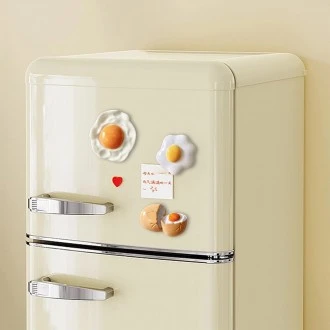 VZ Fridge Magnet, Resin Poached Egg, 3 cm