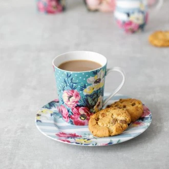 Mikasa Clovelly Porcelain 330ml Seafoam Green Conical Mug