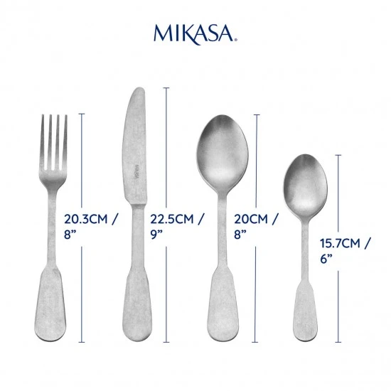 Mikasa Soho Antique Stainless Steel Cutlery Set, 16 Piece, MKCUTSOANT16PC Shop quality Mikasa Soho Antique Stainless Steel Cutlery Set, 16 Piece in Kenya from vituzote.com Shop in-store or online and get countrywide delivery!