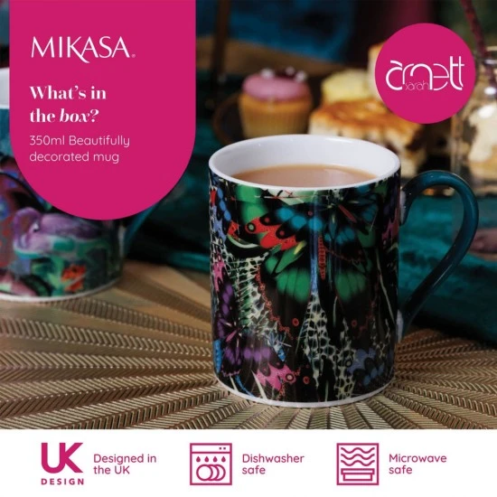 Mikasa x Sarah Arnett Porcelain Mug, 350ml, Butterfly Print, MKSAMUGBFLY Shop quality Mikasa x Sarah Arnett Porcelain Mug, 350ml, Butterfly Print in Kenya from vituzote.com Shop in-store or online and get countrywide delivery!