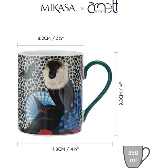 Shop quality Mikasa x Sarah Arnett Porcelain Mug, Printed Mug for Tea and Coffee, Gifting, Monkey Print, 350ml in Kenya from vituzote.com Shop in-store or online and get countrywide delivery!
