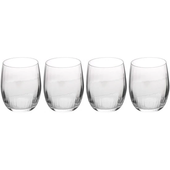 Shop quality Mikasa Treviso 4-Piece  Rippled Crystal Stemless Wine Glass Set, 350ml in Kenya from vituzote.com Shop in-store or online and get countrywide delivery!