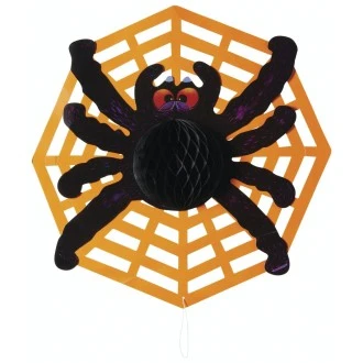Spookily Does It Decorative Spider Web Hanging Decoration