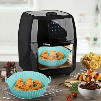Vee Zee Silicone Air Fryer Liner - Green (20x16x5 cm)