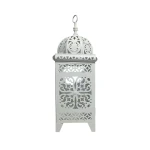 Candlelight 29Cm Small Morrocan Cut Out Lantern - Cream(Dun)
