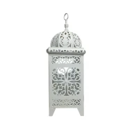 Candlelight 29Cm Small Morrocan Cut Out Lantern - Cream(Dun)