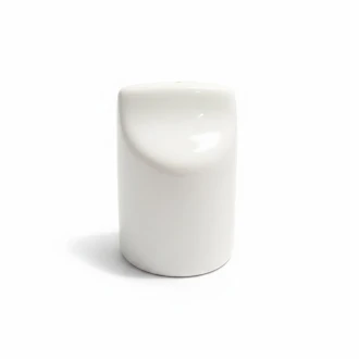 Dunelm Pausa Ceramic Fine China Pepper Pot, White