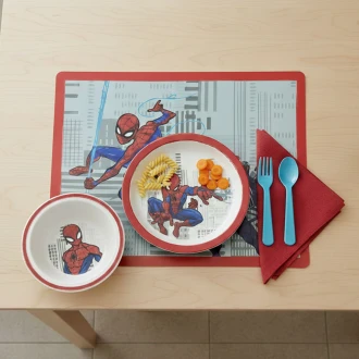 Dunelm Spiderman Rectangle Flexi Placemat - Keep Calm And Save The World , Multi Colour