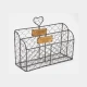 Candlelight Wire Letter Rack , Grey, 20.5 Cm