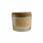Candlelight 2 Wick Candle Frosted Glass Natural Taupe -5% Wild Fig Scent