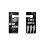 Candlelight MDF Door Hanger Star Wars Dark Side With Double Sided Paper Print and Painted Sides