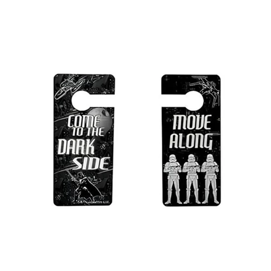 Candlelight MDF Door Hanger Star Wars Dark Side With Double Sided Paper Print and Painted Sides