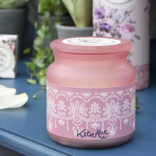 Candlelight Katie Alice Wax filled Glass Jar , Wild Apricity Scent
