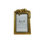 Candlelight Big Cat Photo Frame, Gold, 19.5cm