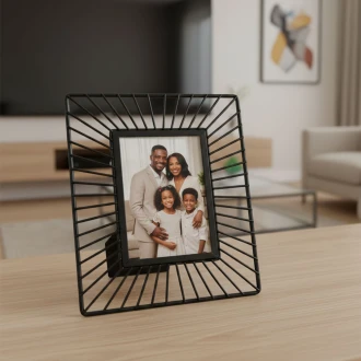 Candlelight Metal Black Wire Photo Frame