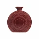Candlelight 37 Cm Zen Vase Red Reactive - Red