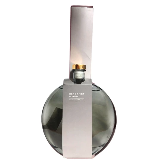 Candlelight 500Ml Oval Reed Diffuser ,Smokey Black, 10% Bergamot and Oud Scent
