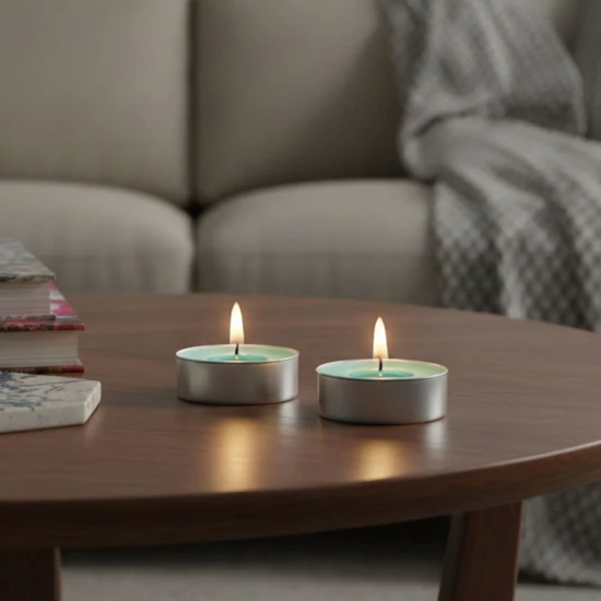 Candlelight Pack of 12 Citronella TeaLights ,Green